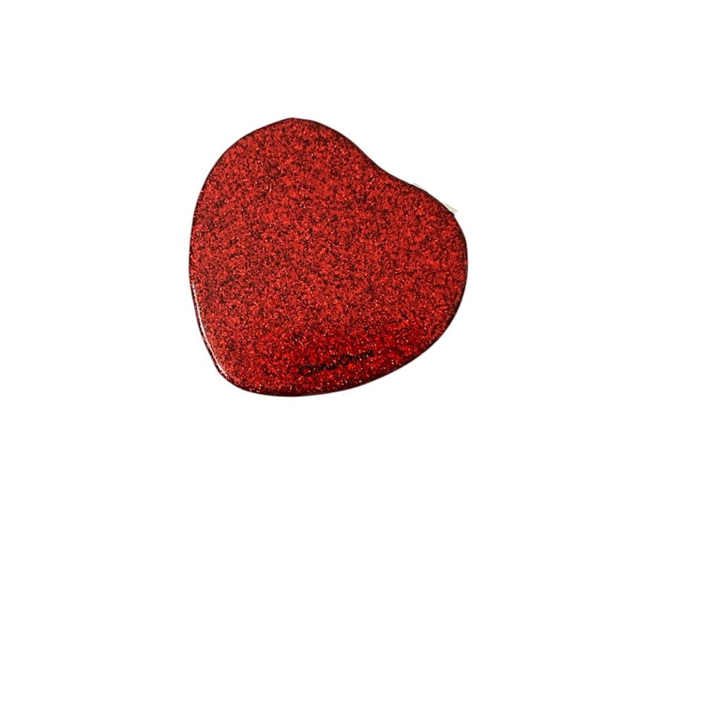 Coach Sparkling Red Heart Compact Mirror - NWT - Picture 3 of 7